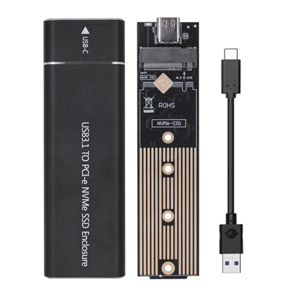 M.2 NVME PCIe NGFF M2 SSD  Ŭ,    ϵ ũ Ŭ, USB3.1 C Ÿ, 2230, 42, 60/80, M.2 SSD
